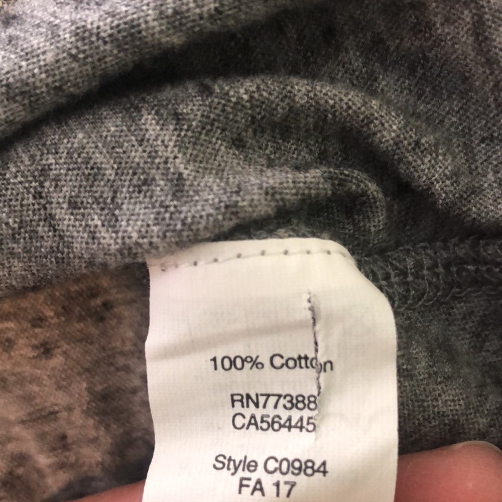 Madewell heather grey T-shirt with high low front - Picture 3 of 7